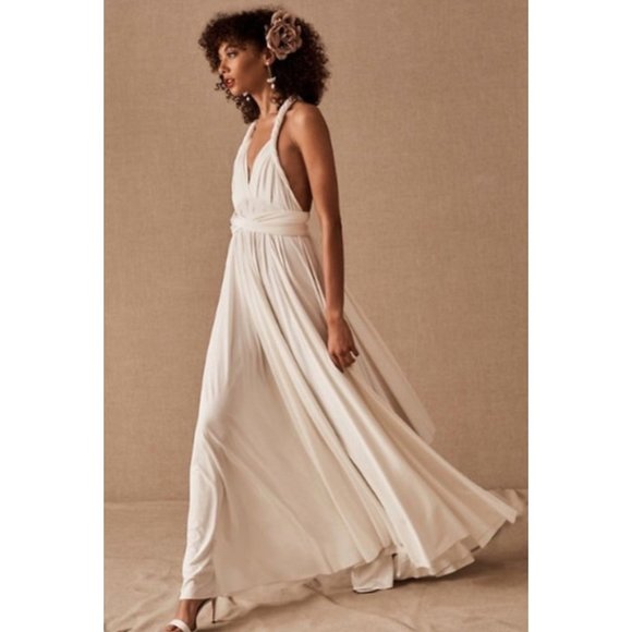 BHLDN Twobirds Ginger Convertible Maxi Dress Size A - Bridal - Picture 1 of 6